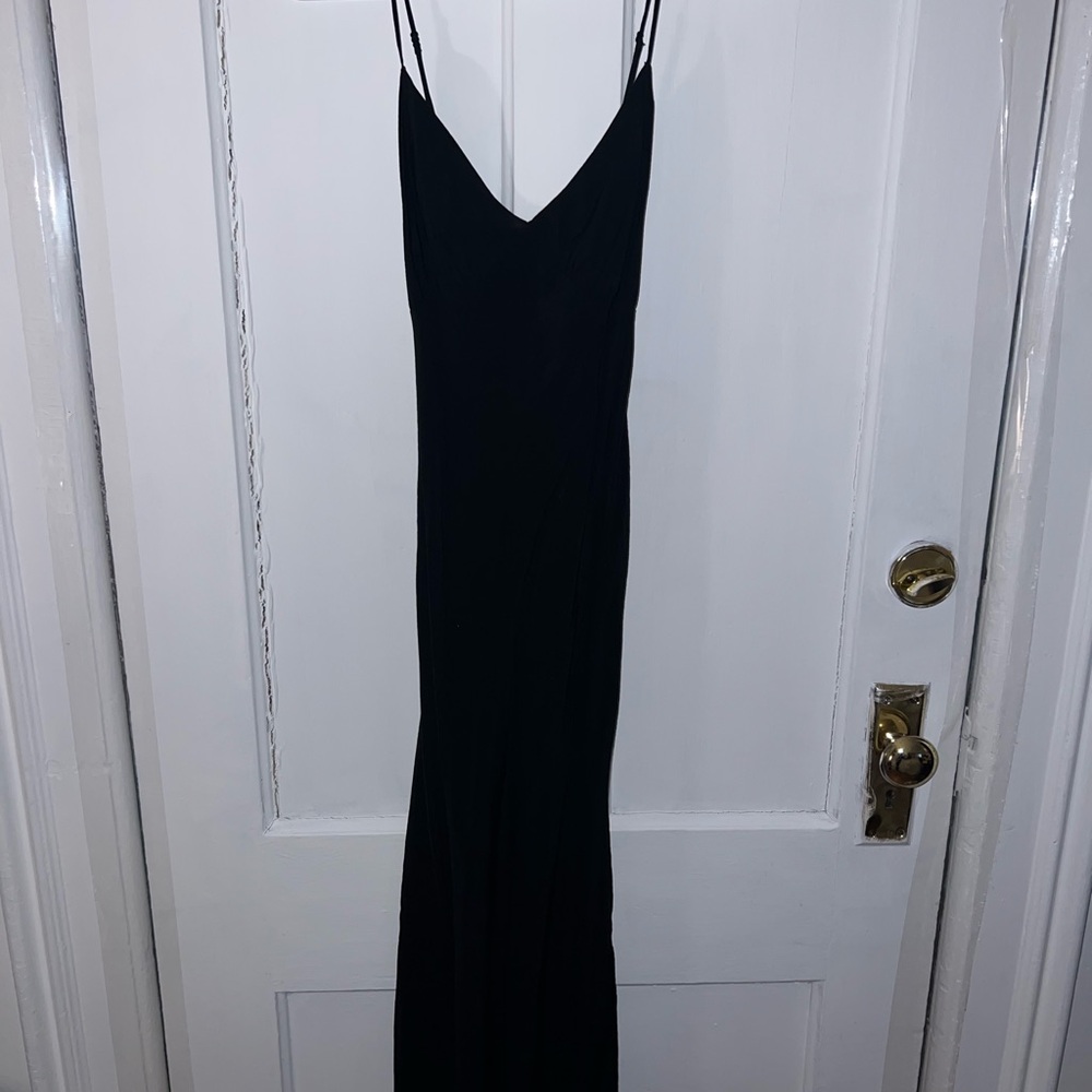 Madewell Black Sequin Embellished Midi Dress